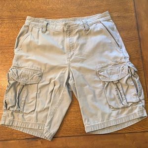 Northface khaki cargo shorts - 34”